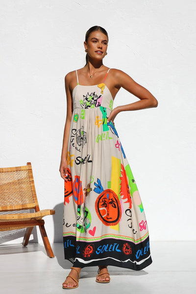 Dasha™ | Robe Longue Multicolore Été
