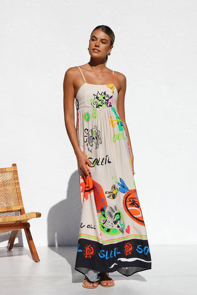 Dasha™ | Robe Longue Multicolore Été