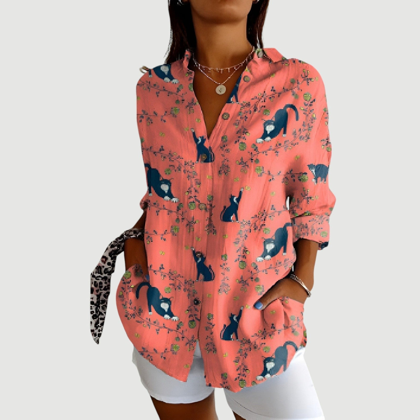 Denise™ | Blouse Femme À Motif Géométrique