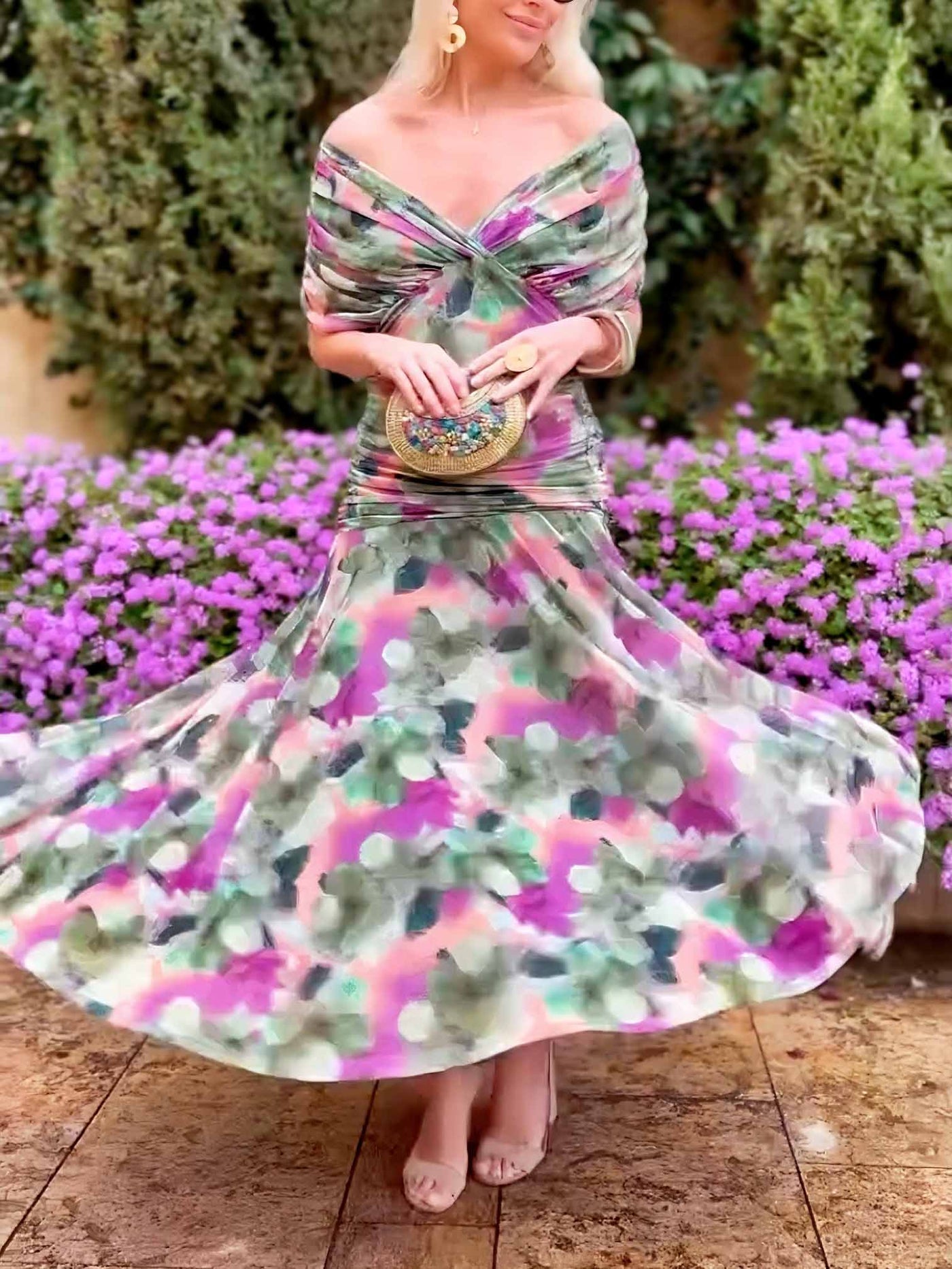 Solène™ | Robe Longue Fleurie