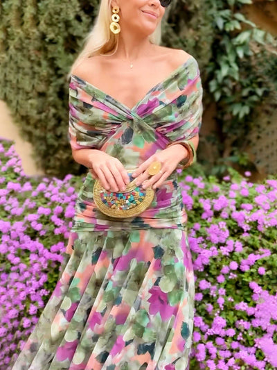 Solène™ | Robe Longue Fleurie