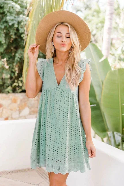 Pénélope™ | Robe en Dentelle avec Poches
