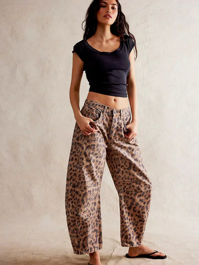 Edith™ | Pantalons Léopard Confortables