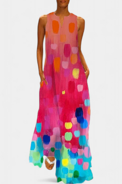 Enna™ | Robe Colorée Sans Manches