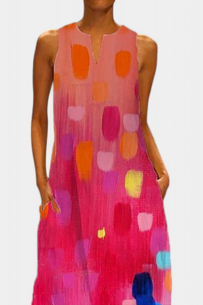 Enna™ | Robe Colorée Sans Manches