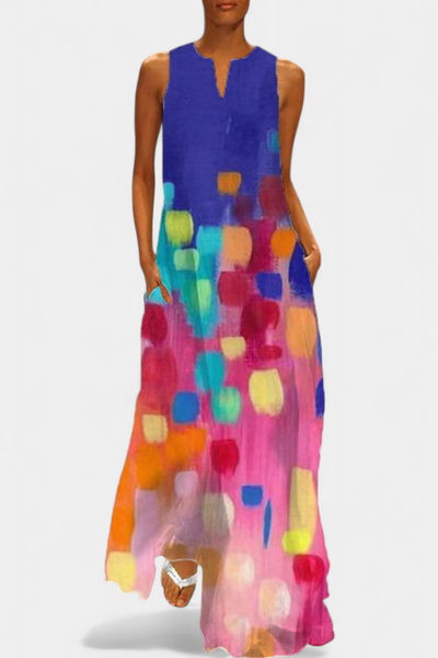 Enna™ | Robe Colorée Sans Manches