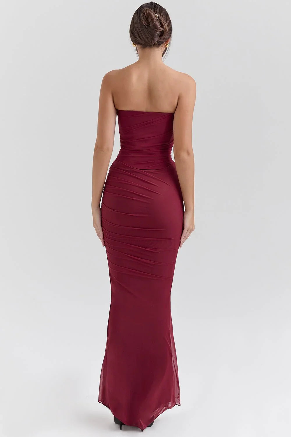Evelina™ | Robe LongueBordeaux Fluide