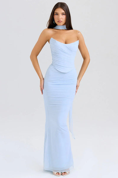 Evelina™ | Robe LongueBordeaux Fluide