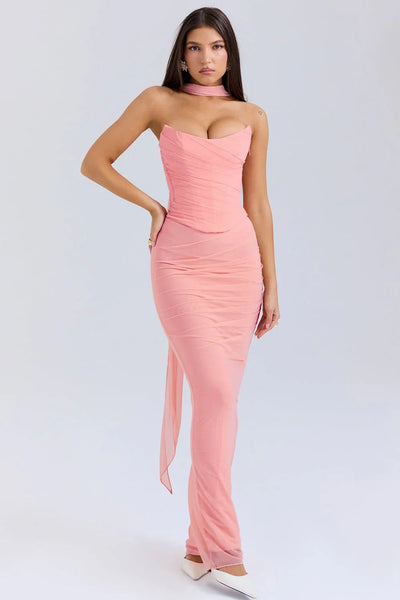 Evelina™ | Robe LongueBordeaux Fluide