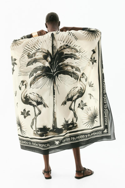Flavie™ | Robe Longue Kaftan Oversize Flamant Rose