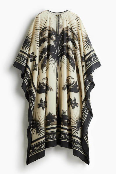 Flavie™ | Robe Longue Kaftan Oversize Flamant Rose