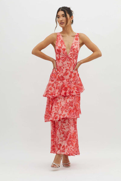 Flora™ | Robe Longue Fleurie Évasée d'Été