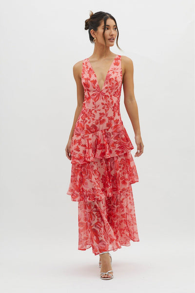 Flora™ | Robe Longue Fleurie Évasée d'Été