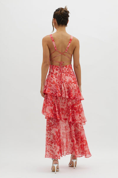 Flora™ | Robe Longue Fleurie Évasée d'Été