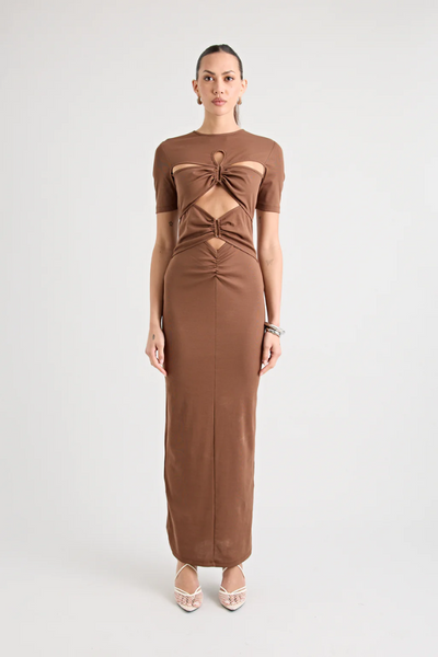 Florence™ | Robe Longue Chocolat