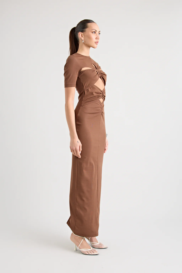 Florence™ | Robe Longue Chocolat