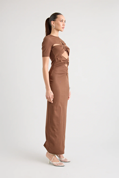 Florence™ | Robe Longue Chocolat