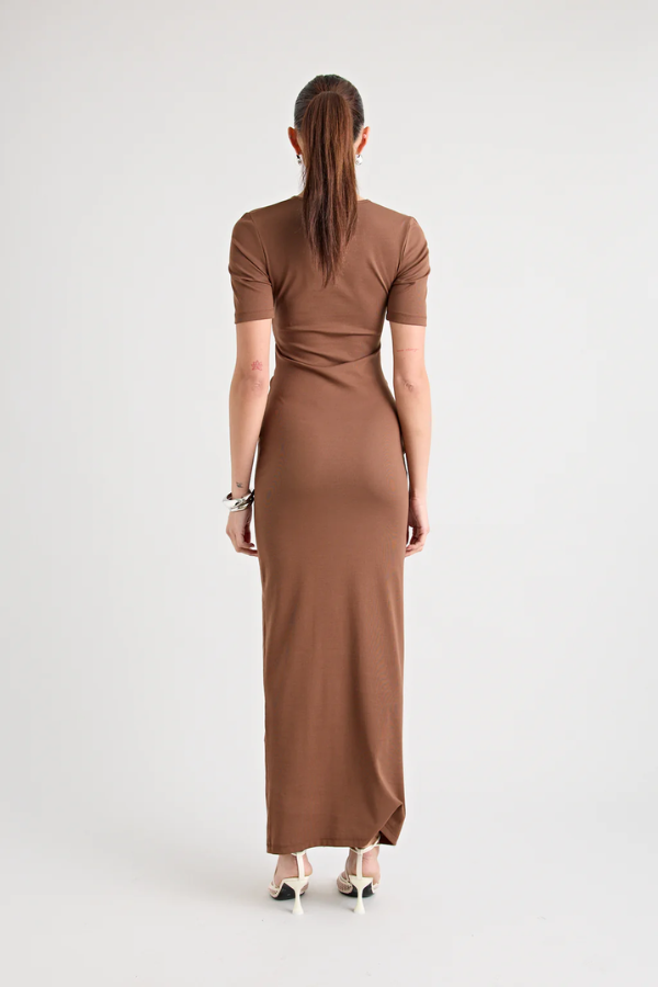 Florence™ | Robe Longue Chocolat