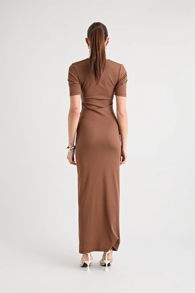 Florence™ | Robe Longue Chocolat