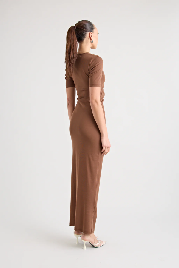 Florence™ | Robe Longue Chocolat