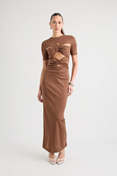 Florence™ | Robe Longue Chocolat