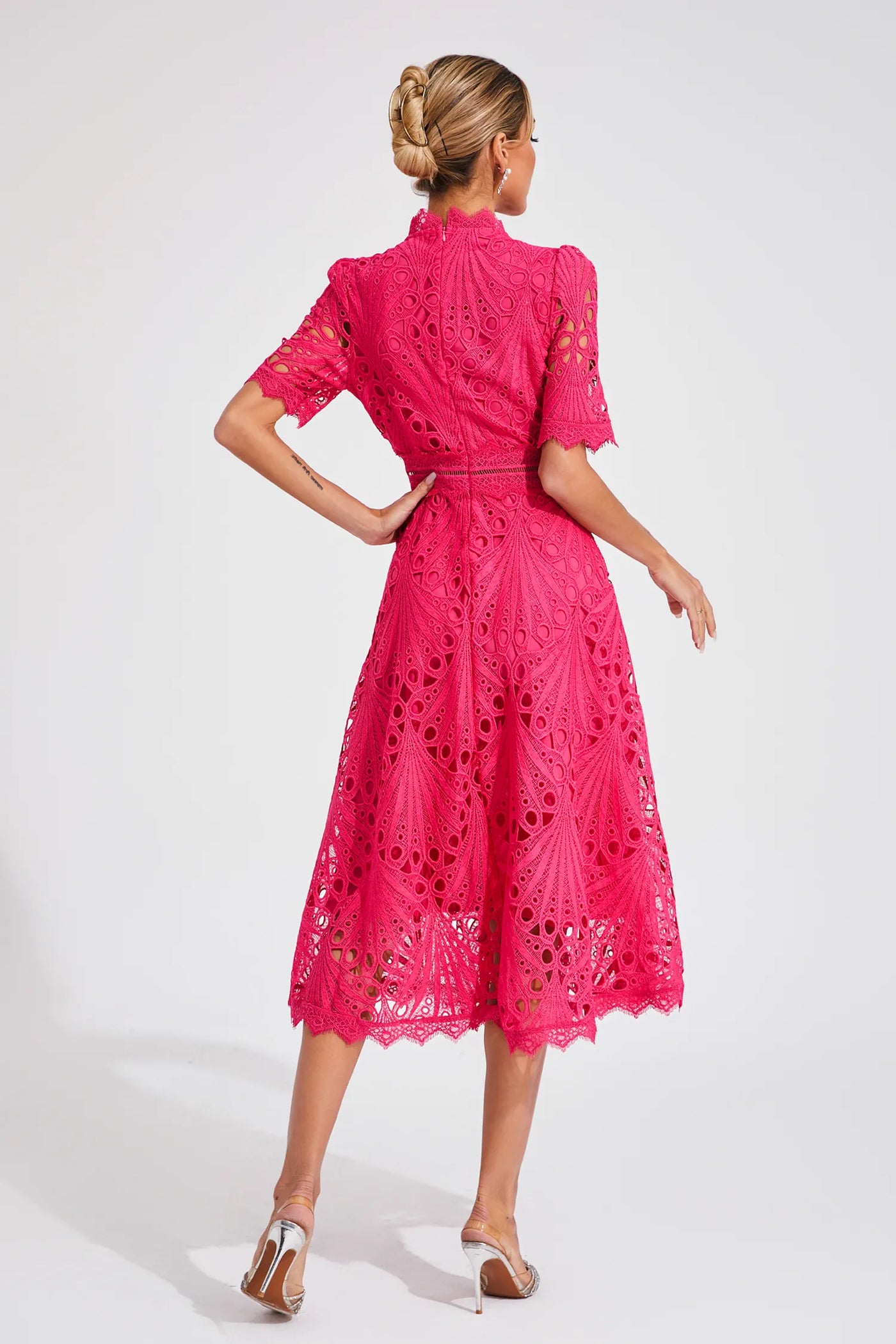 Hallie™ | Robe Midi en Dentelle
