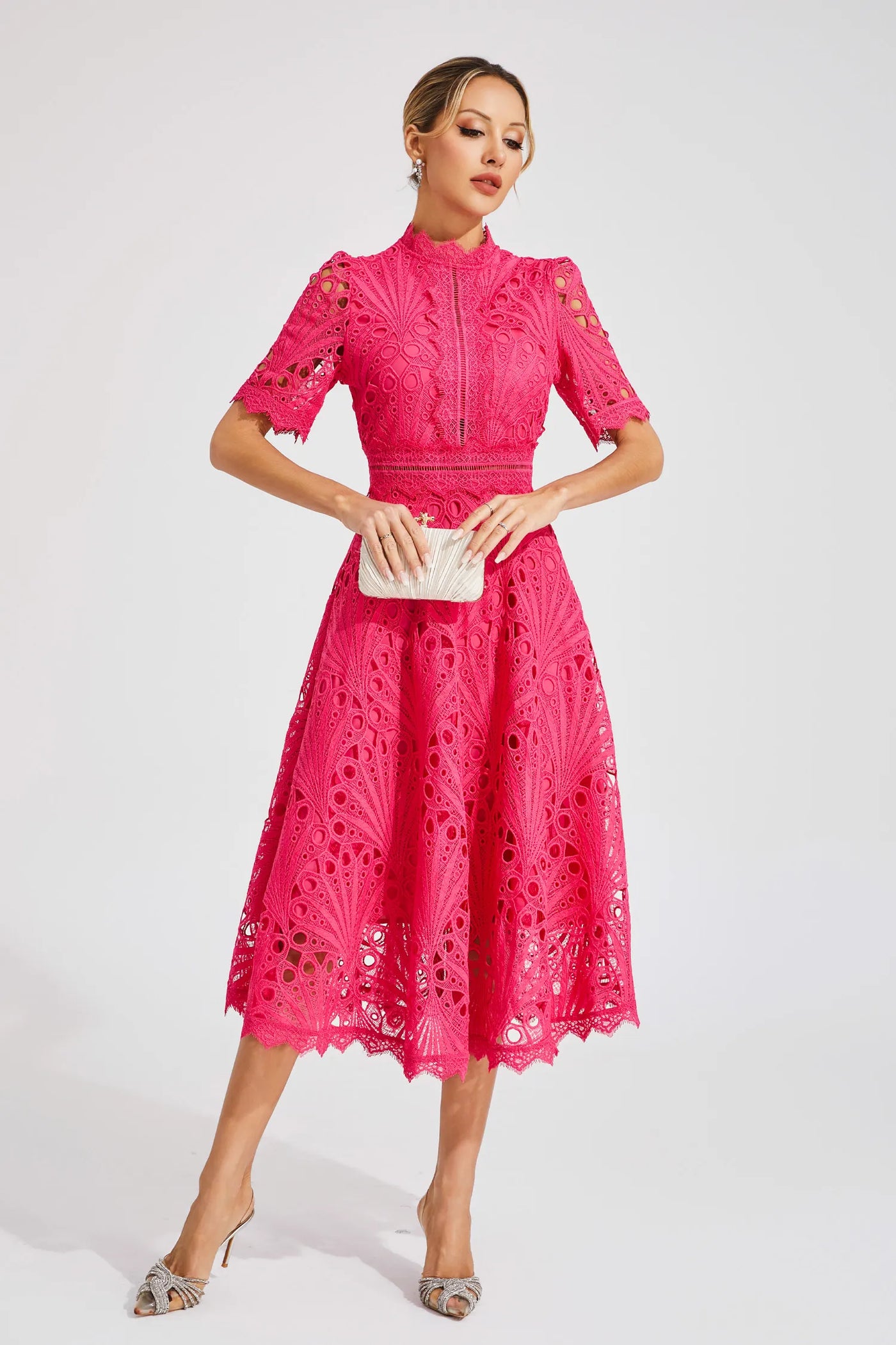 Hallie™ | Robe Midi en Dentelle