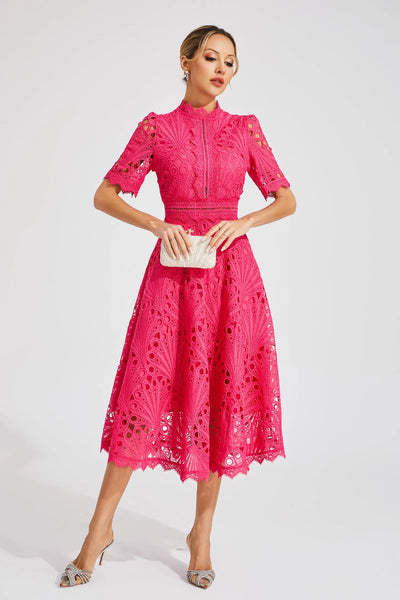 Hallie™ | Robe Midi en Dentelle