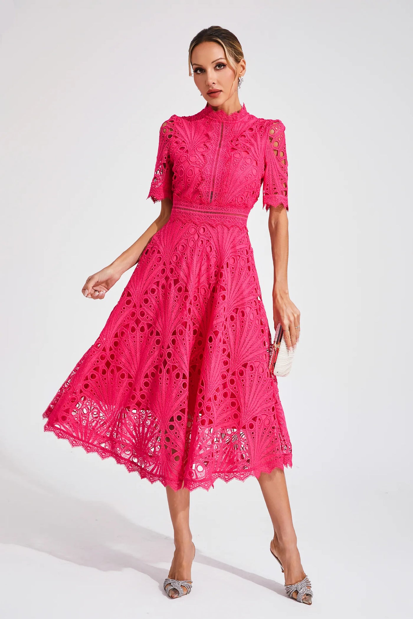Hallie™ | Robe Midi en Dentelle