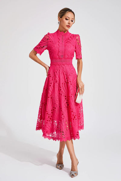 Hallie™ | Robe Midi en Dentelle