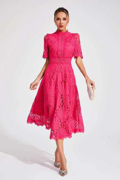 Hallie™ | Robe Midi en Dentelle