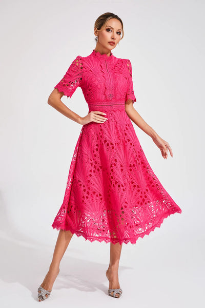 Hallie™ | Robe Midi en Dentelle