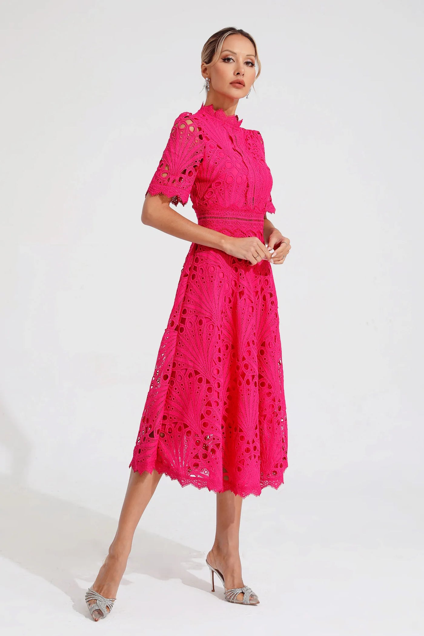 Hallie™ | Robe Midi en Dentelle
