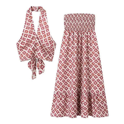 Mickay™ | Robe Midi Femme Chic à Épaules Dénudées