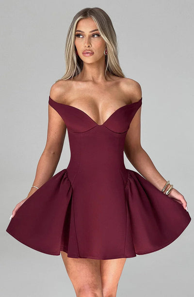 Iris™ | Robe Mini Off-Shoulder