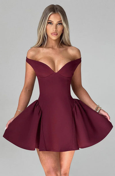 Iris™ | Robe Mini Off-Shoulder
