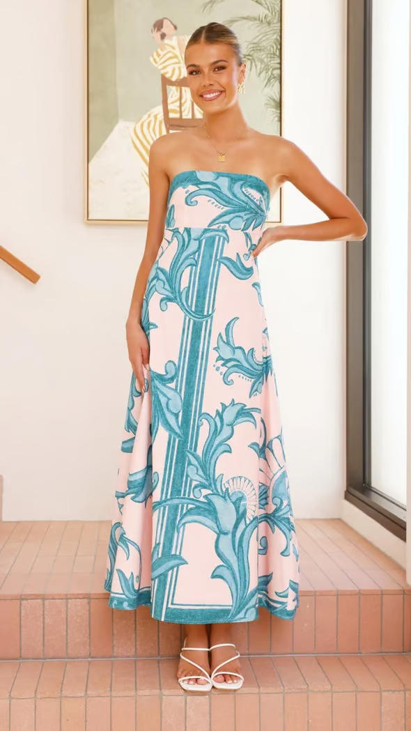 Iris™ | Robe Tube Vintage Imprimée