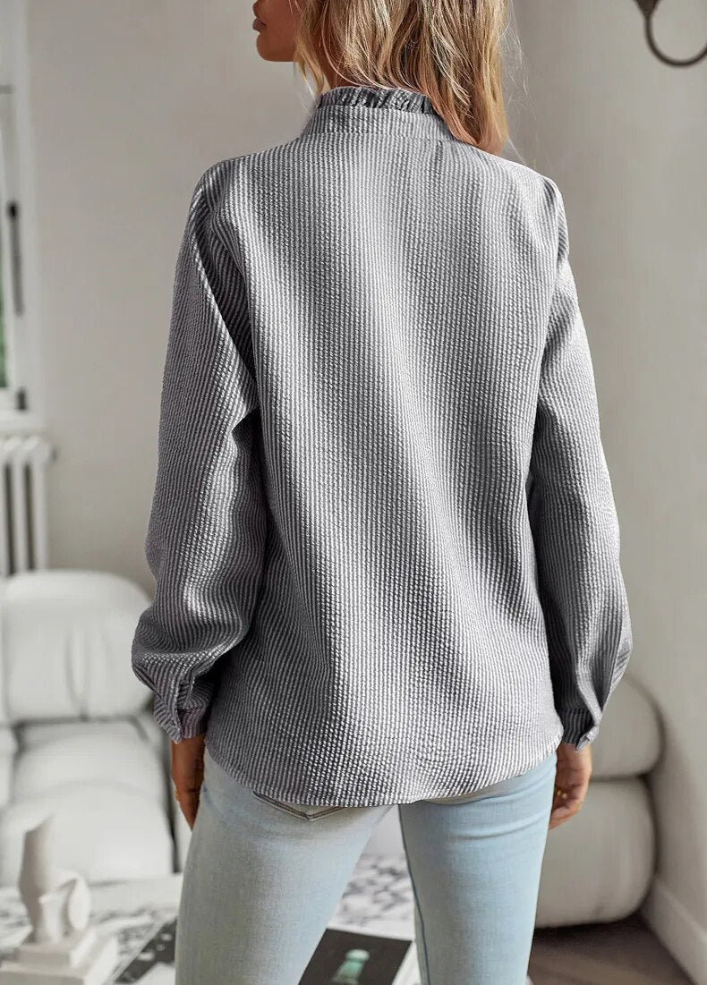 Aurora™ | Chemise à Volants Manches Longues