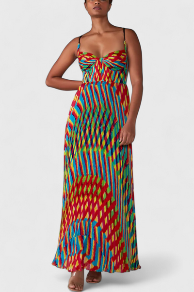 Janis™ | Robe Maxi avec Imprimé Artistique