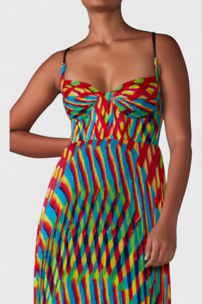 Janis™ | Robe Maxi avec Imprimé Artistique
