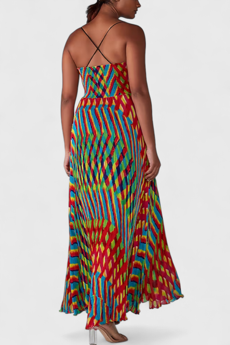 Janis™ | Robe Maxi avec Imprimé Artistique