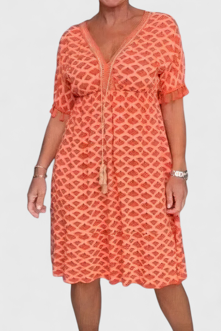 Kirra™ | Robe Boho Chic avec Imprimé Géométrique