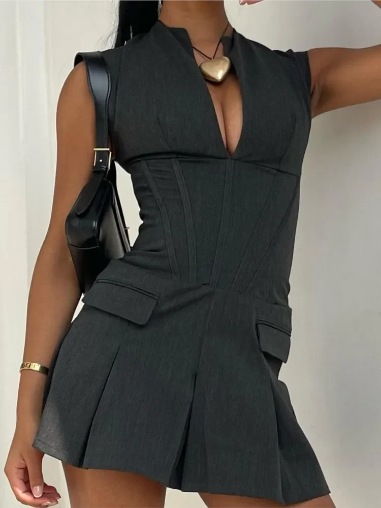 Léonie™ | Robe Mini Plissée