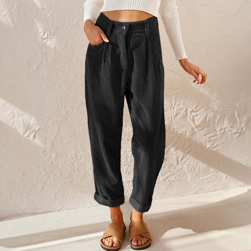 Lindsay™ | Pantalon Femme Cordelette Taille Haute Confortable