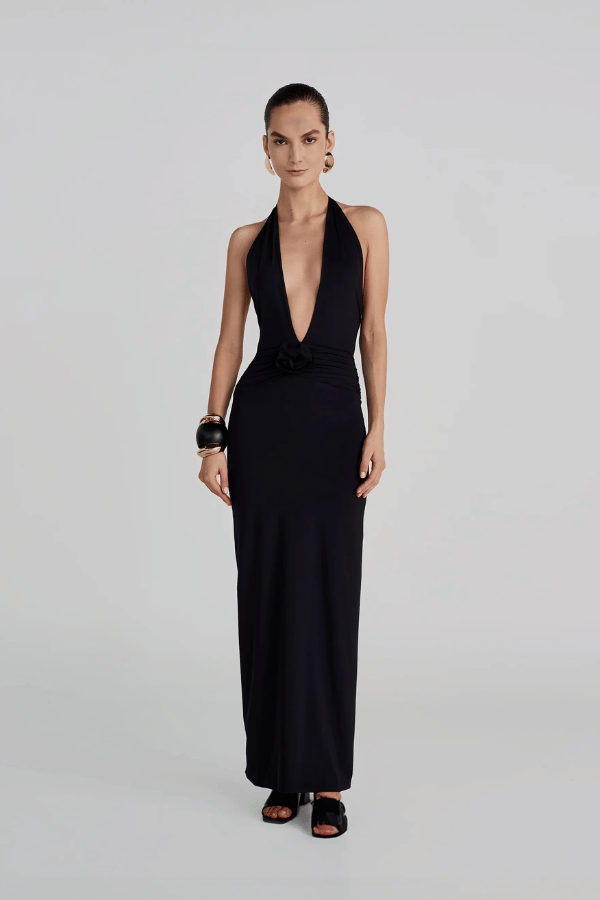 Lirio™ | Robe Longue Noire Maxi