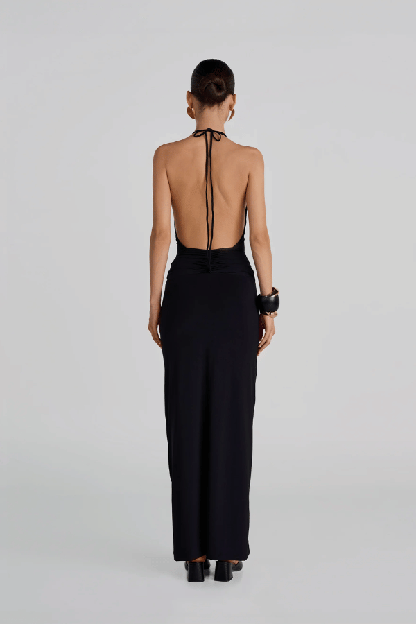 Lirio™ | Robe Longue Noire Maxi