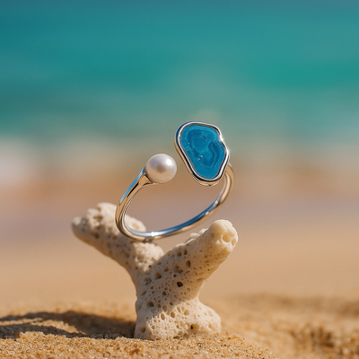 Lylia™ | Bague en Argent 925 Inspirée des Océans