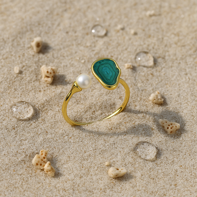 Lylia™ | Bague en Argent 925 Inspirée des Océans