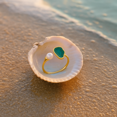 Lylia™ | Bague en Argent 925 Inspirée des Océans