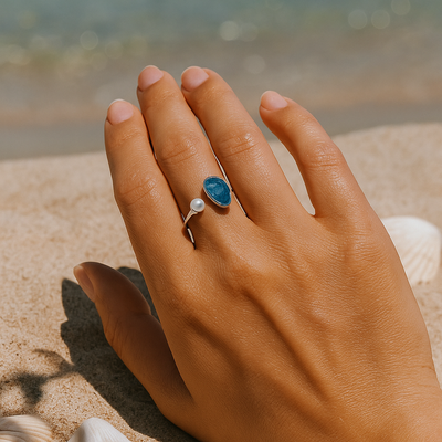 Lylia™ | Bague en Argent 925 Inspirée des Océans